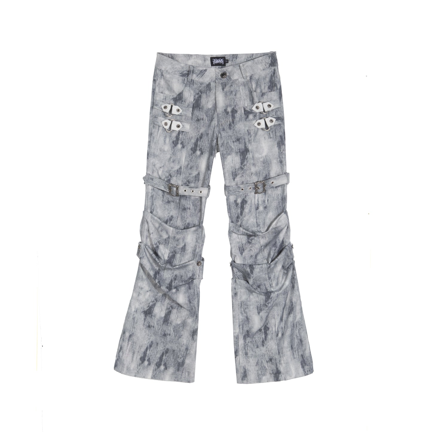 Vintage Distressed Slim Fit Trousers