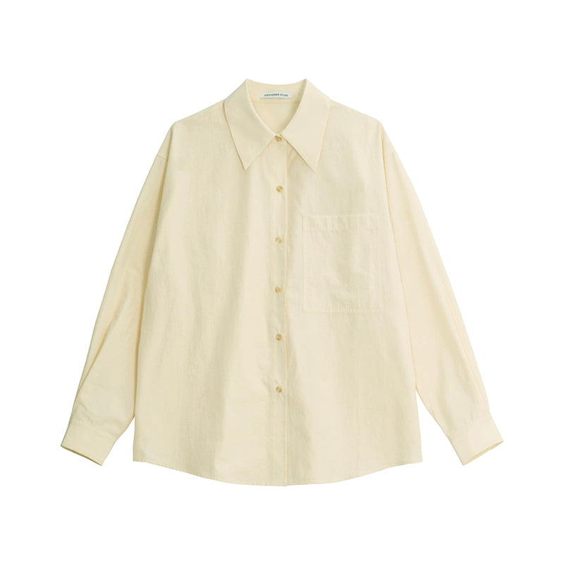Chemise française jaune crème de croisière