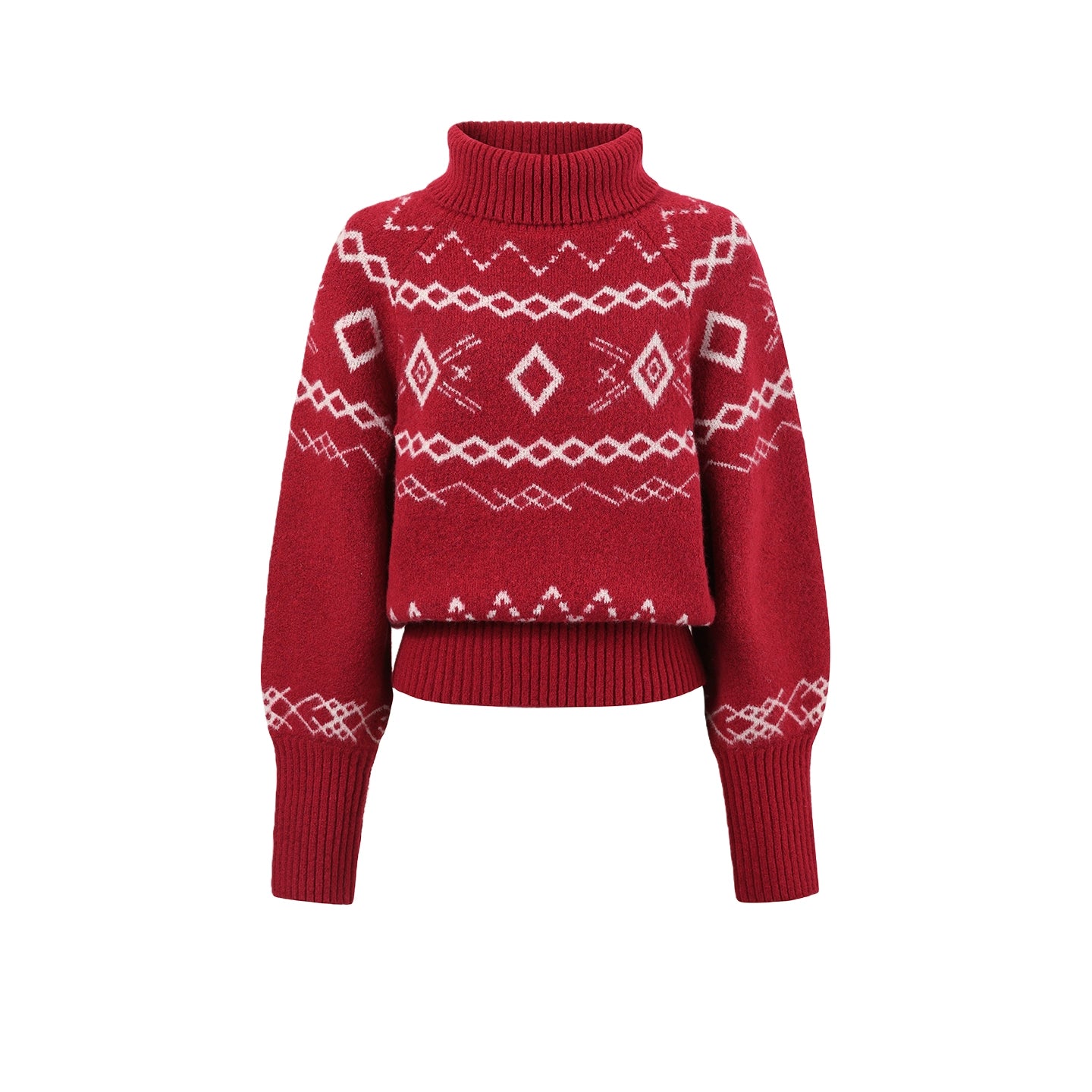 Fair Isle Batwing Sweater