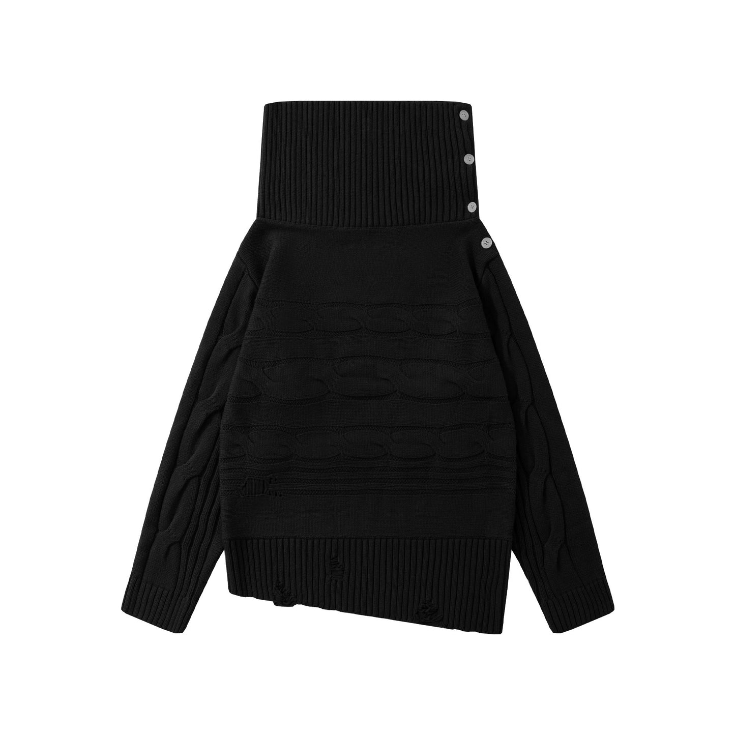 Slanted Shoulder Heavy Top