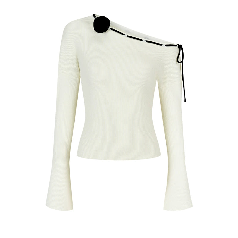 Rose Flower Knitted Top