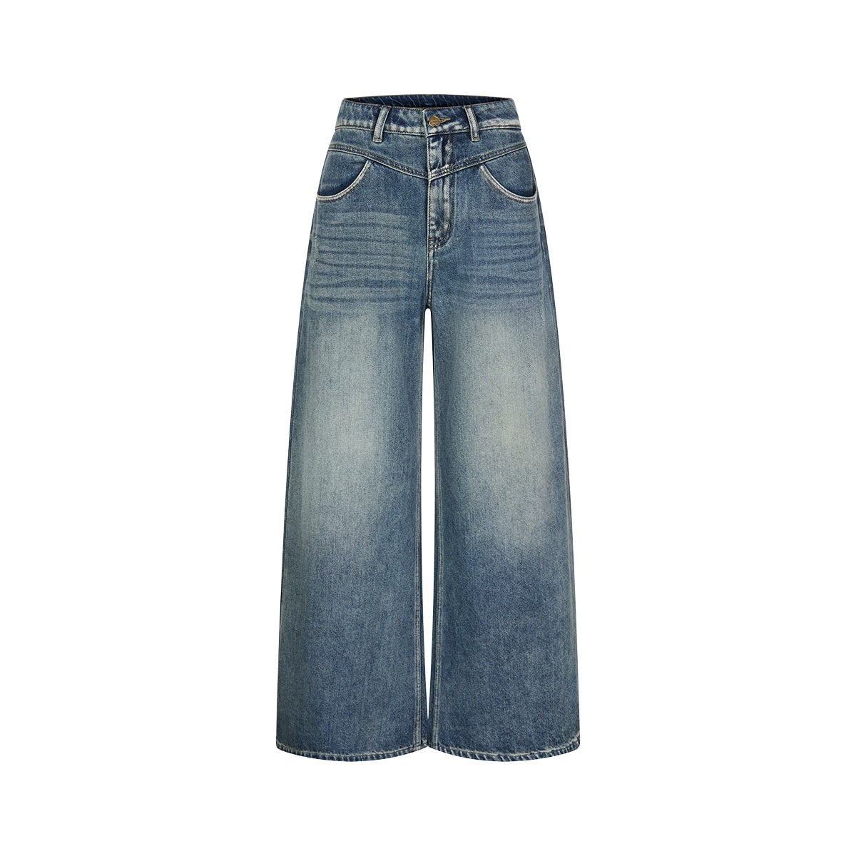 빈티지 하이 라이즈 슬리밍 진