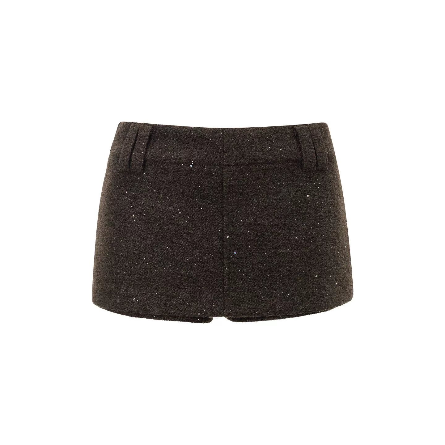 Khaki Tweed Jacket And Skirt Set-Up