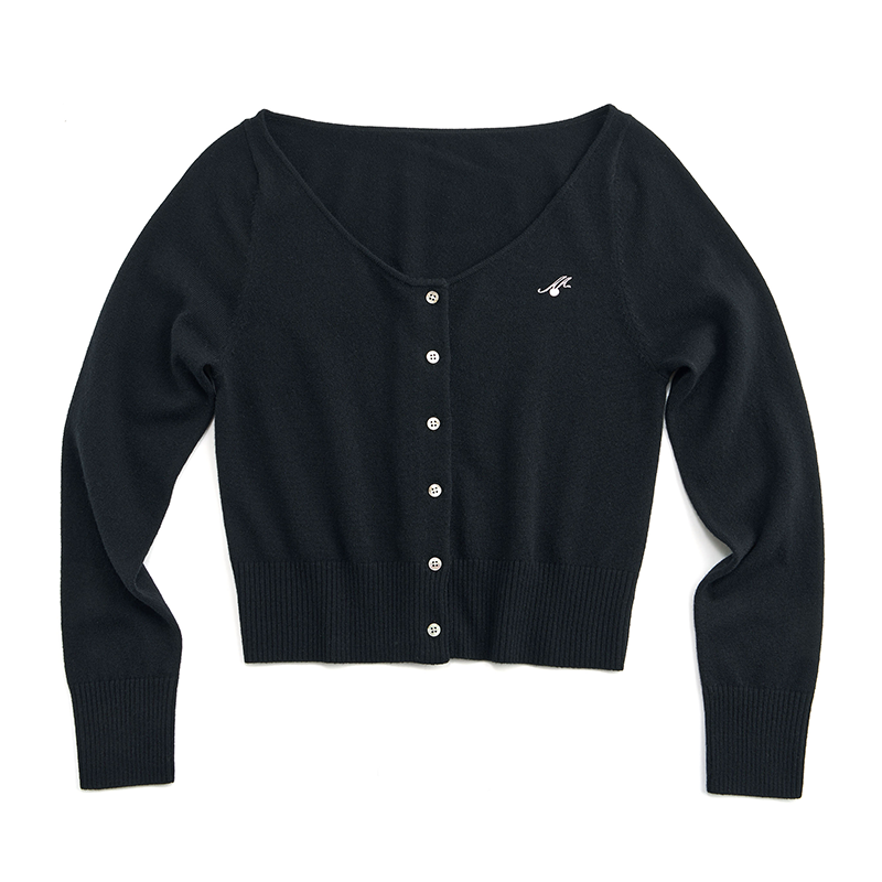 Color-Blocked Velvet Knit Cardigan