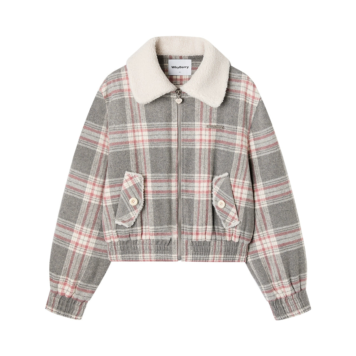 Plaid Patchwork Padded Jacket