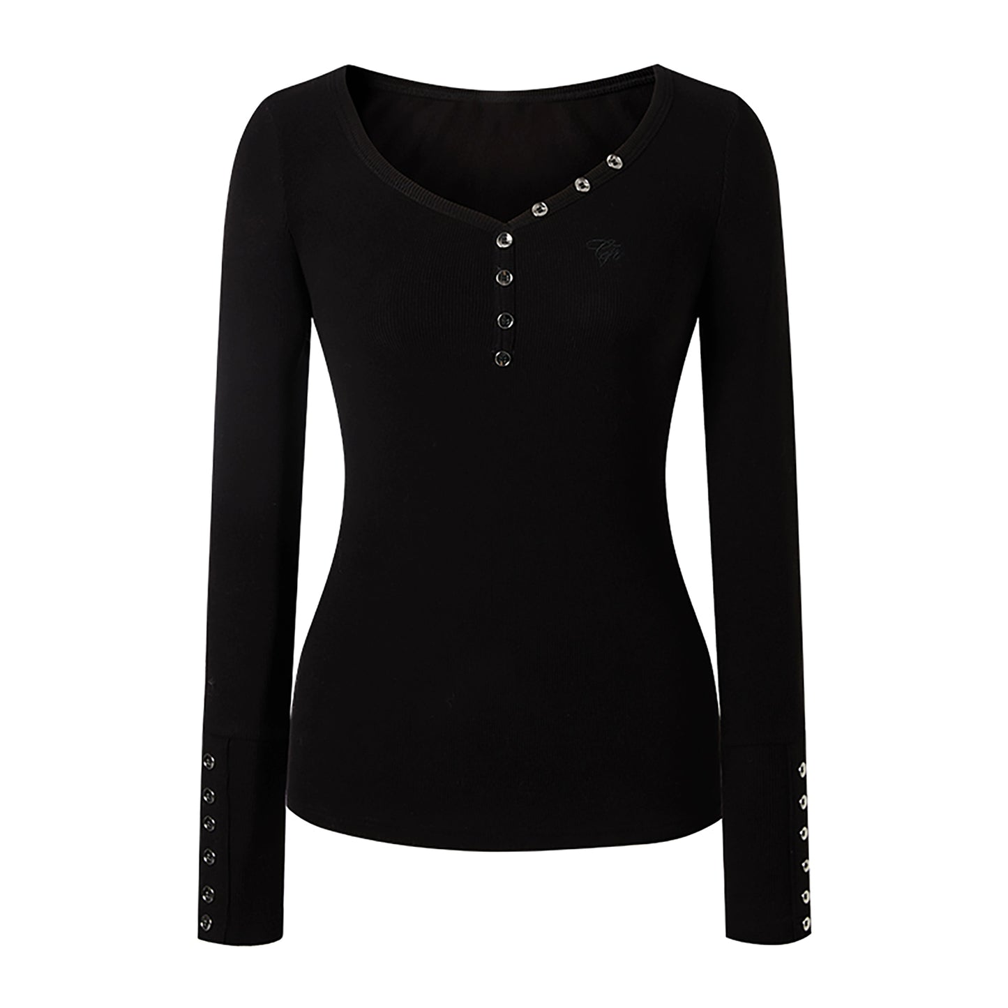 Black-White Knit Sweater