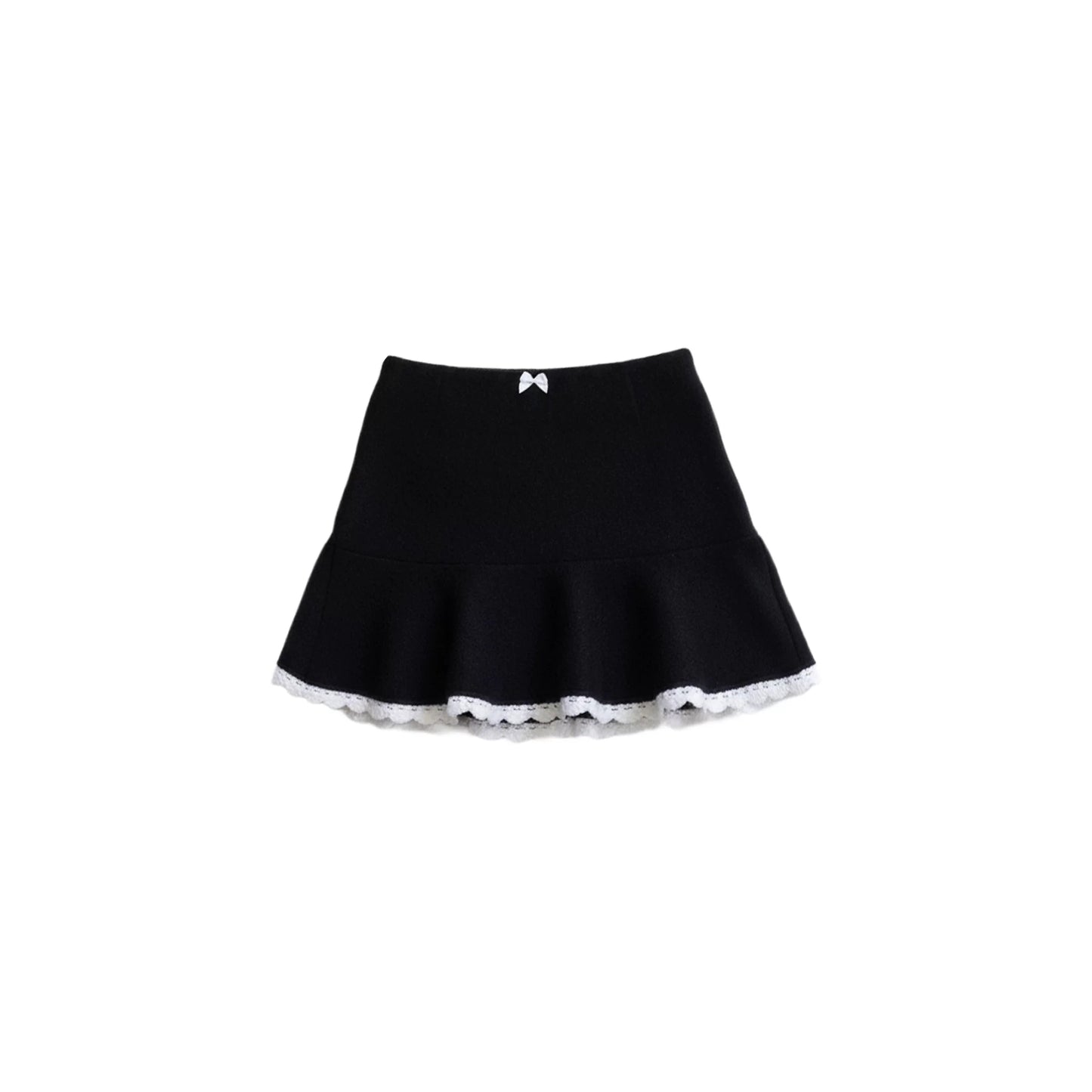 Polka Dot Hollow-Out Knit Sweater Set-Up