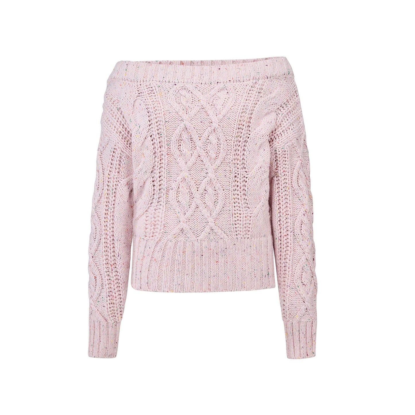 Irregular Striped One-Shoulder Sweater