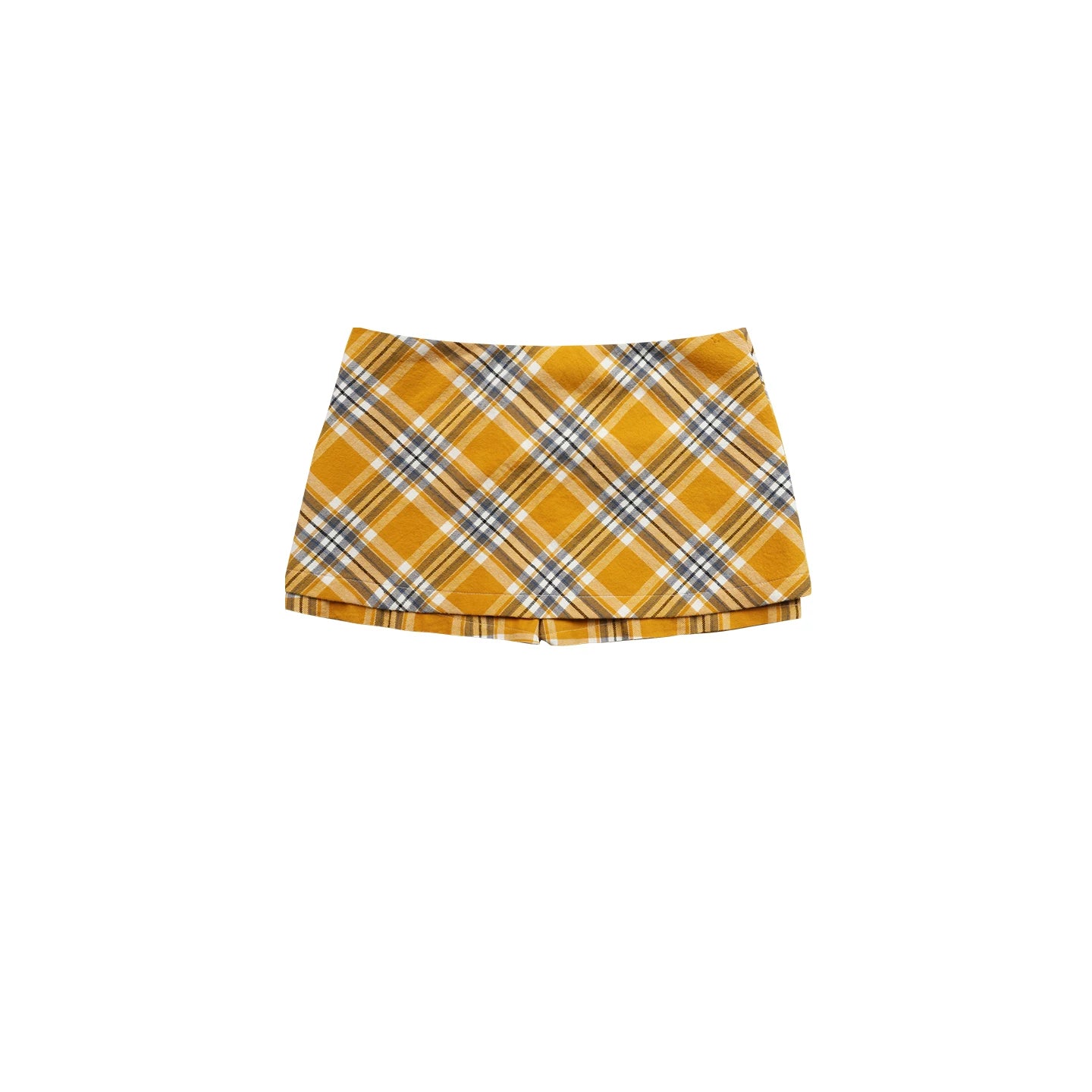 Yellow Plaid Skirt