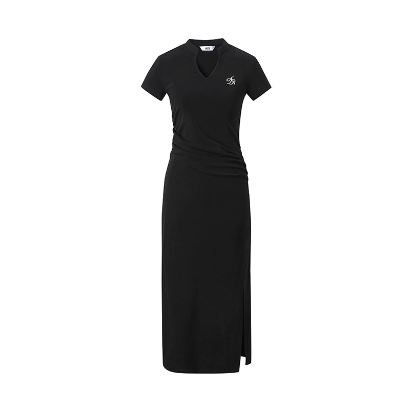 V-Neck Short Sleeve Dress