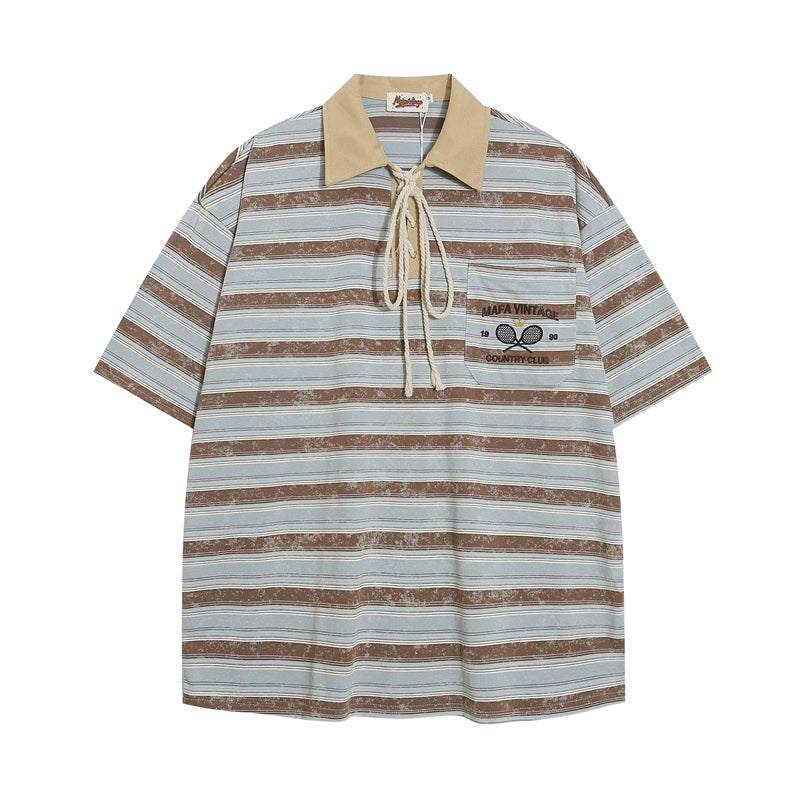 Tie-Dye Striped Retro T-Shirt