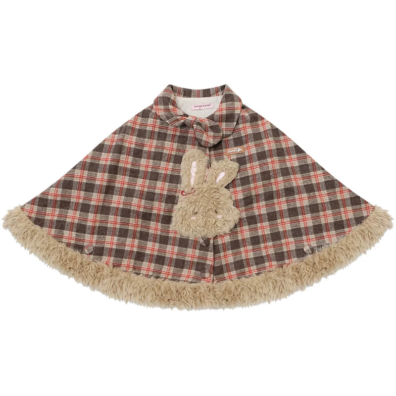 Fairy Tale Plaid Cape Coat
