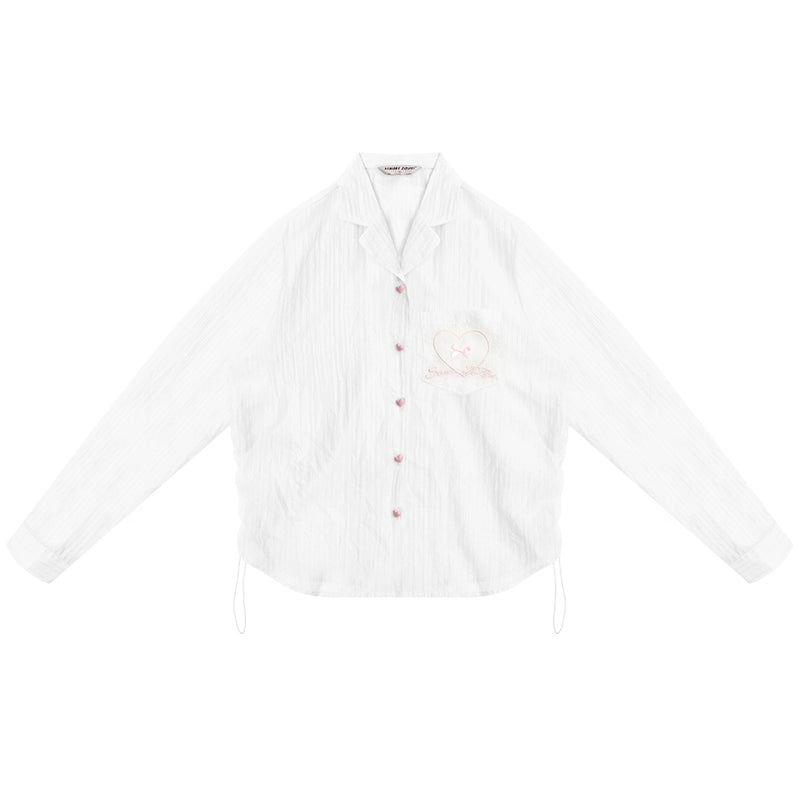 Drawstring Loose Sun Shirt