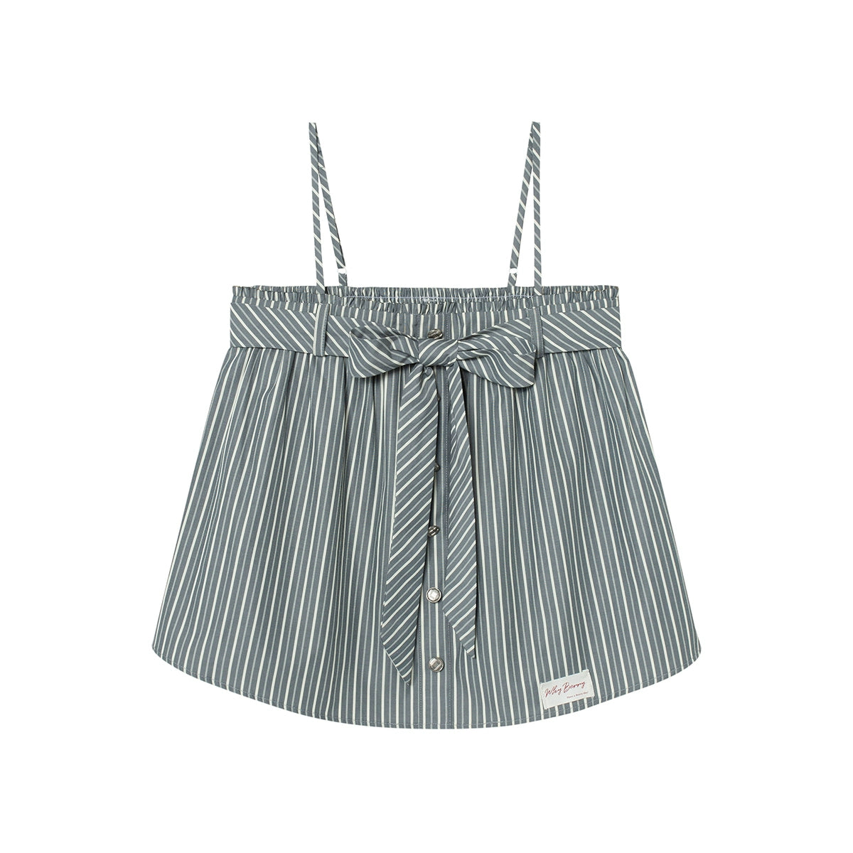 A-Line Striped Mojito Crop Top
