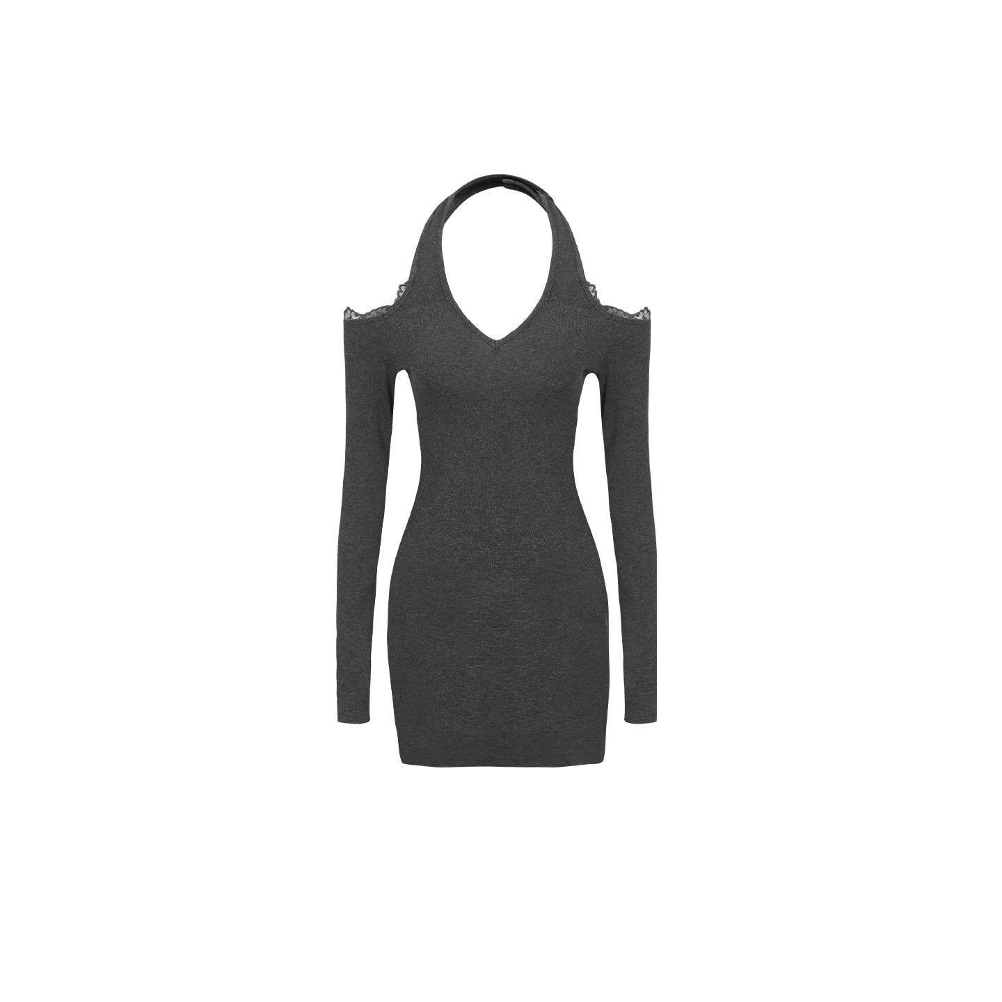 Off-The-Shoulder V-Neck Dress