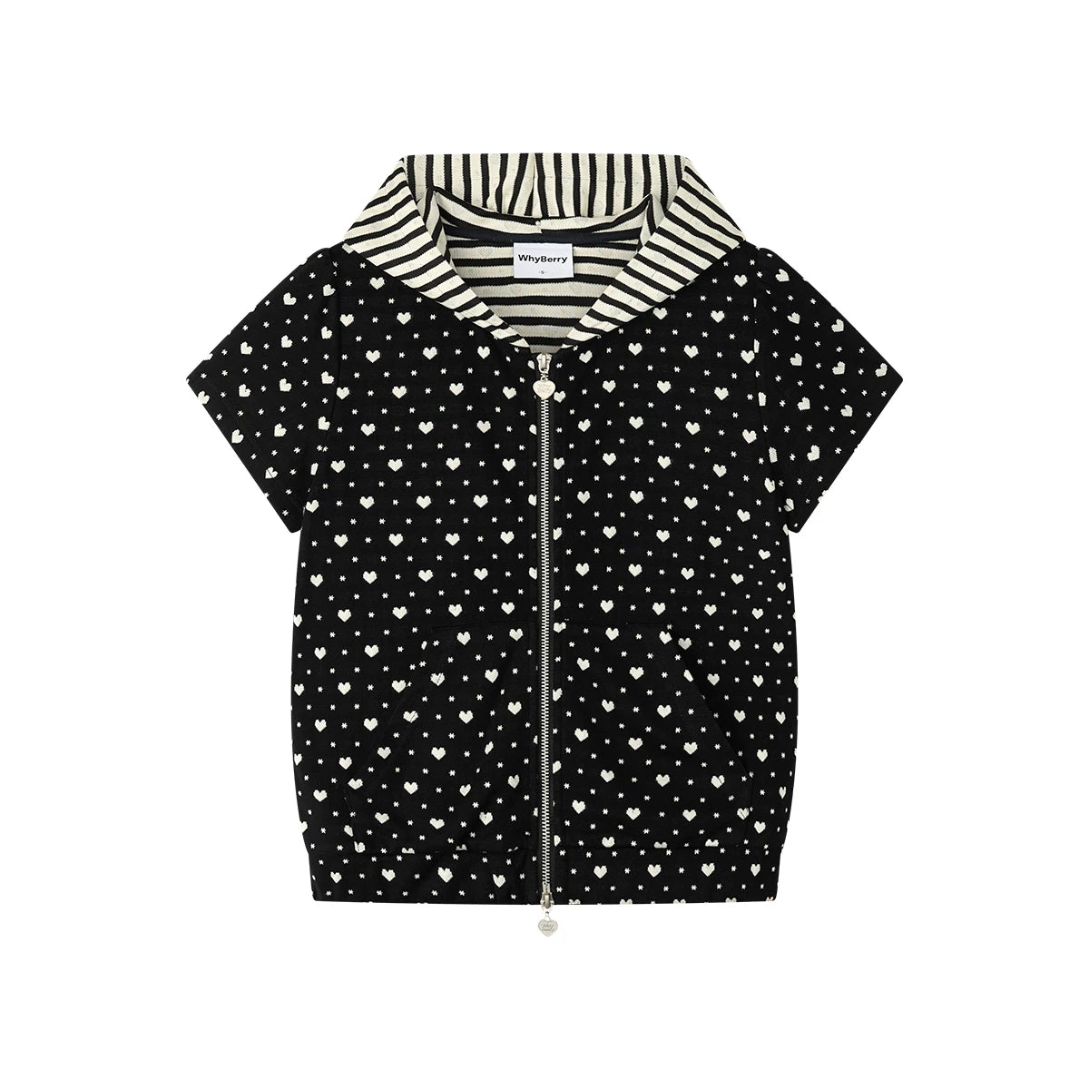 Love-Printed Hooded Jacket