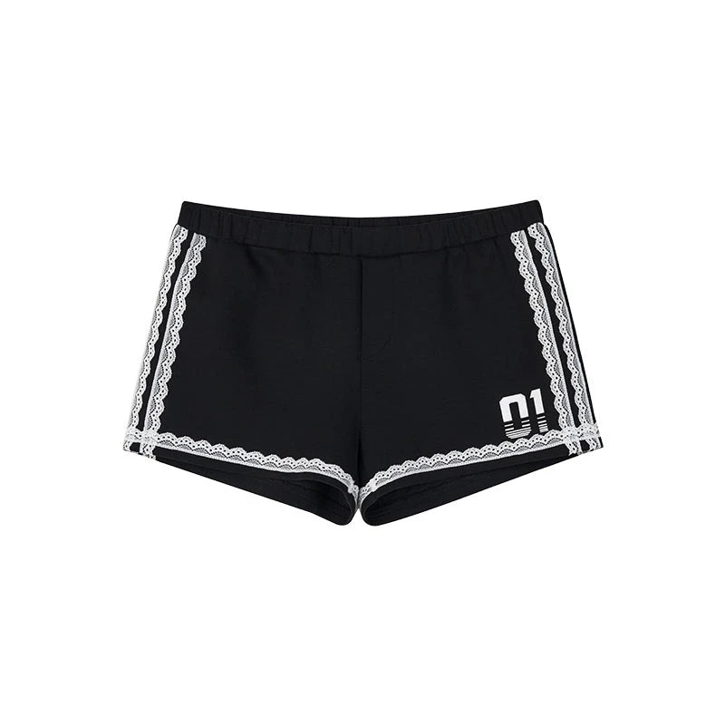 Ensemble en deux pièces avec impression de monogramme en dentelle