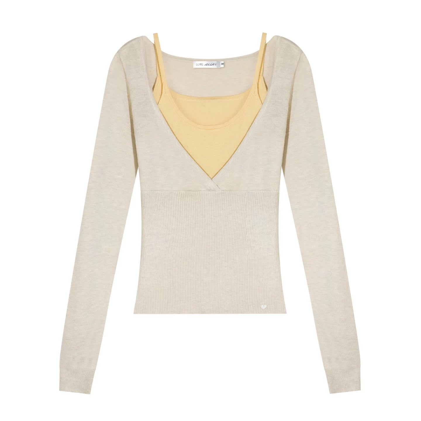 Wool Blend Color-Blocked Sweater
