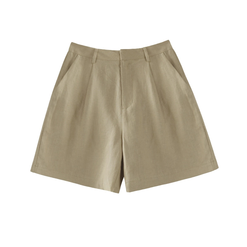 Structured Suit V-Neck Vest Shorts Set-Up