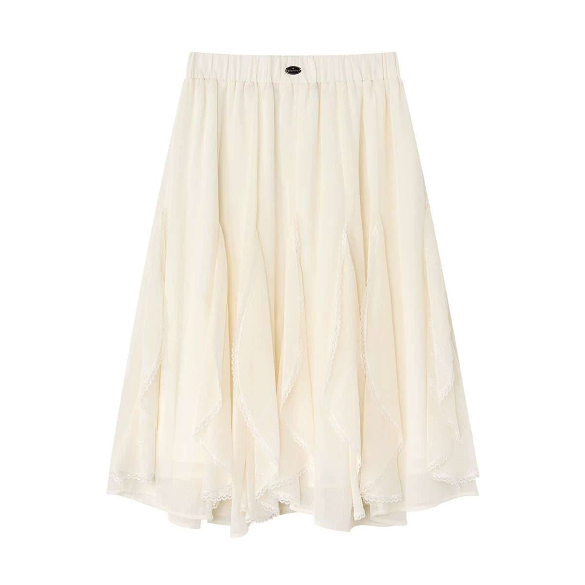 Night Dew Rose Chiffon Skirt