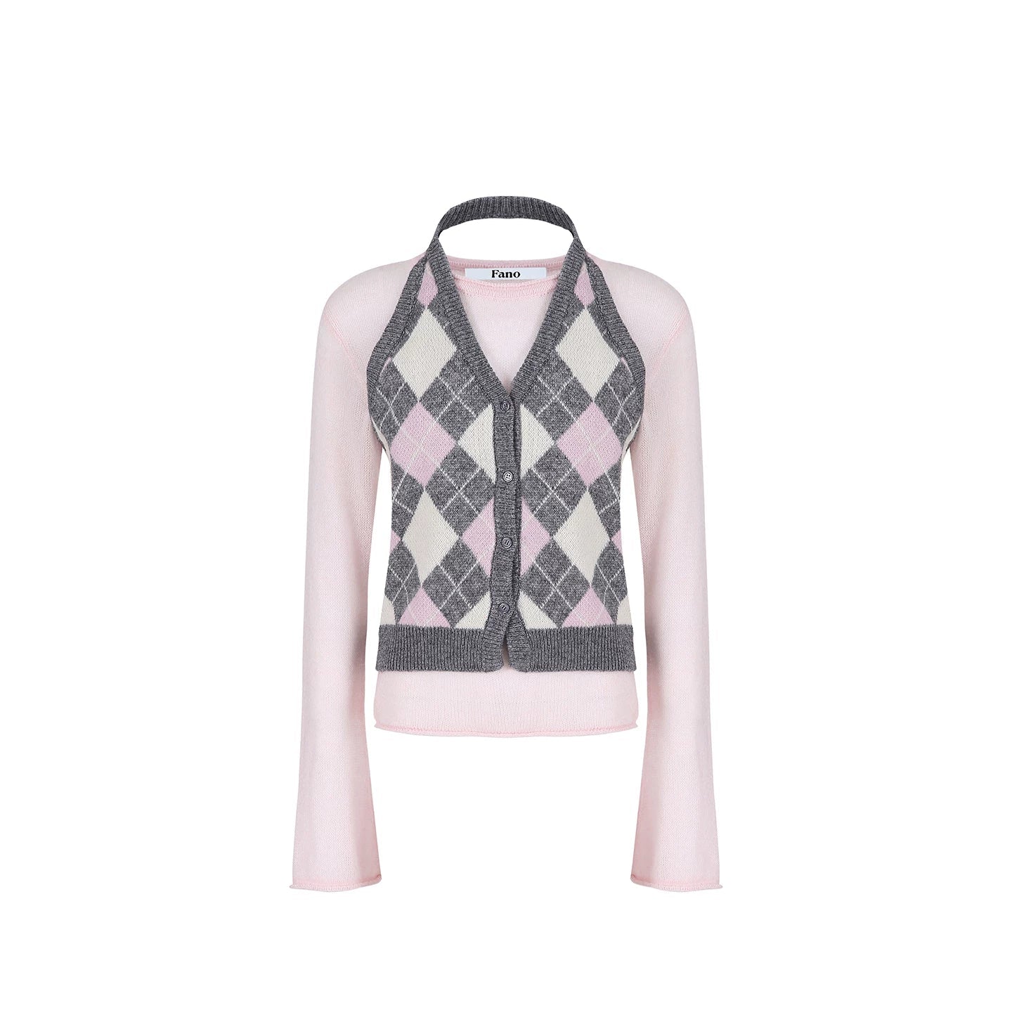 Wool Blend Quilted Vest Set