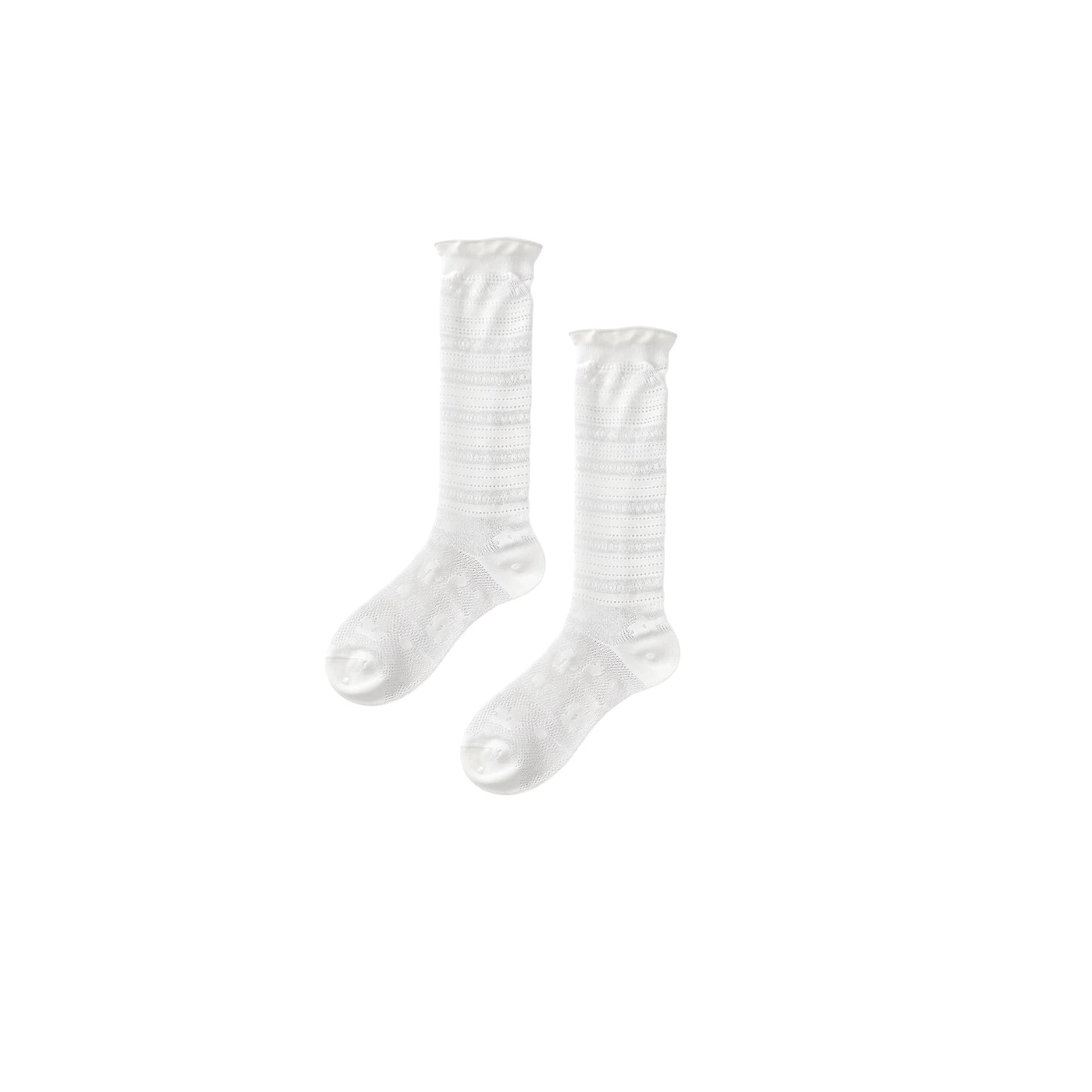 Girly Lace Mid-Calf Socks