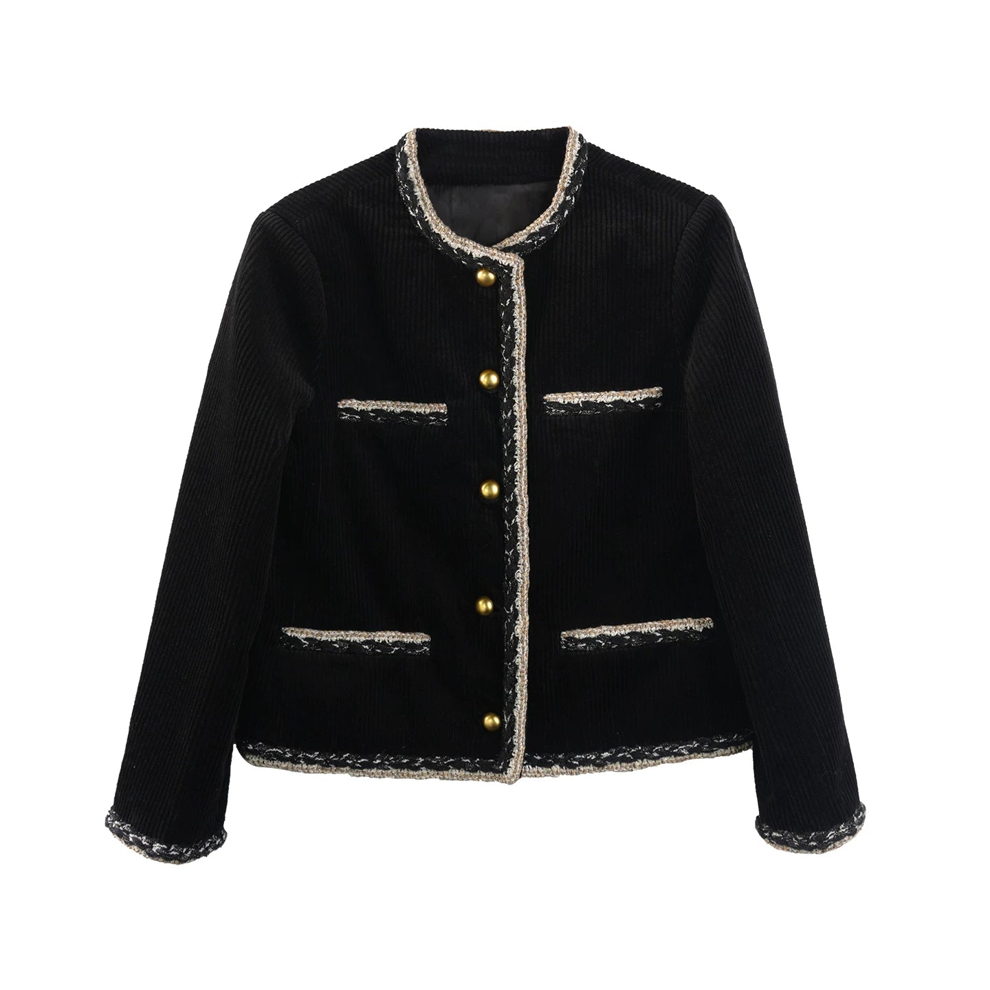 Chanel-Inspired Corduroy Jacket
