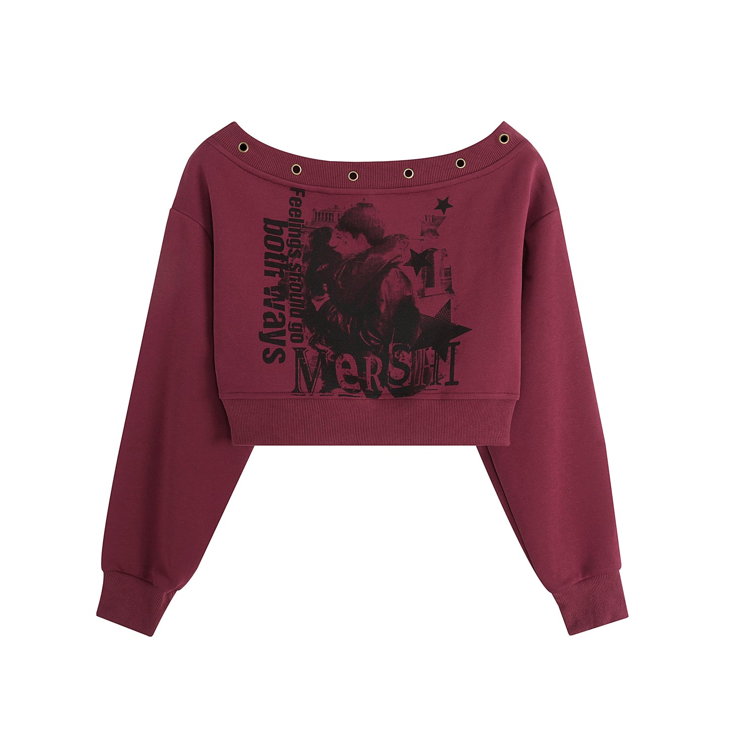 American Monogram One-Shoulder Top