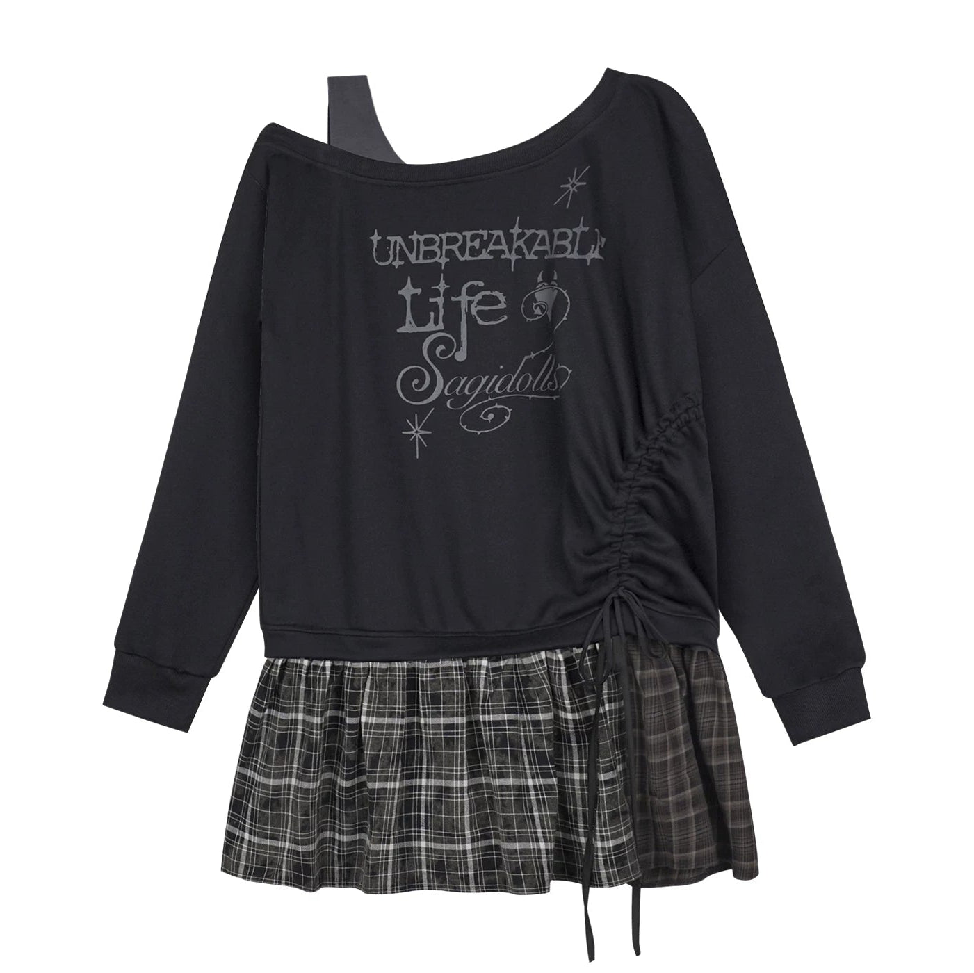 Dark Graffiti Sweatshirt Dress