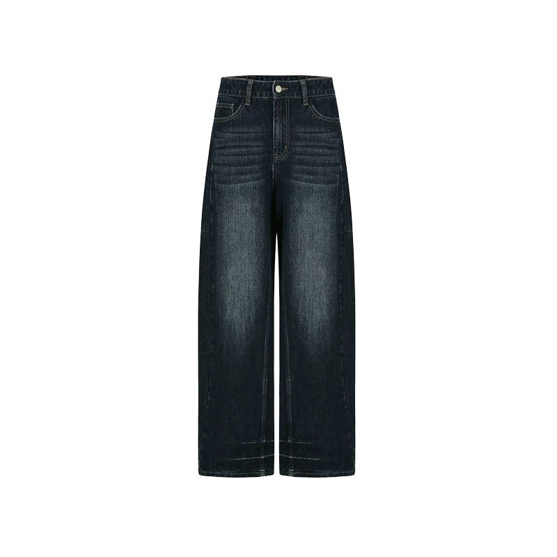 Washed Whiskered Denim Pants