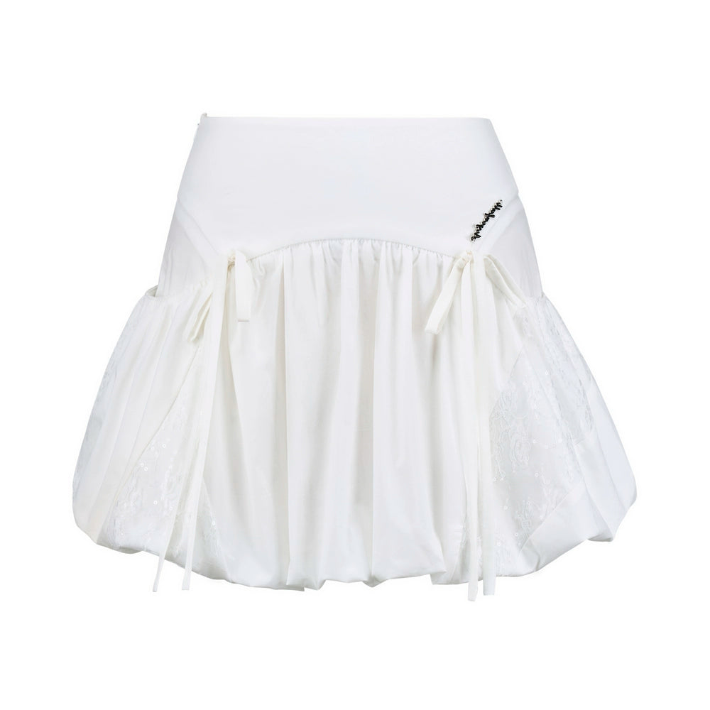 Bud Stitching Skirt