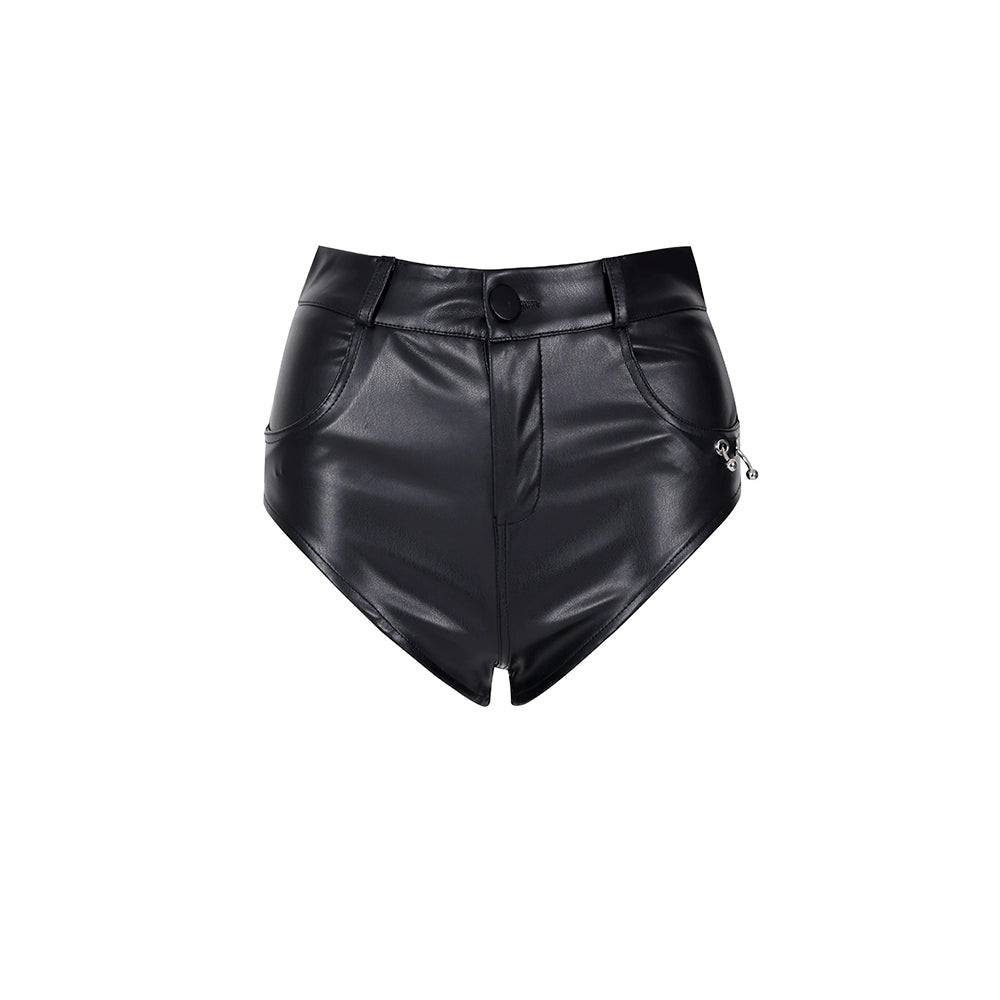Shorts en cuir Original Rock Babes