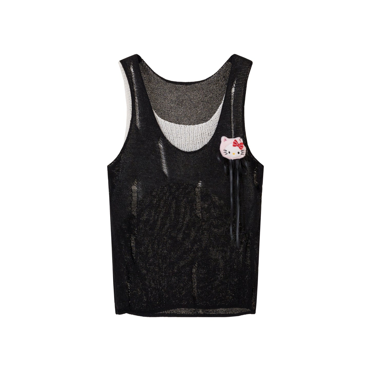 Koreanisches gestricktes zweiteiliges Camisole-Top