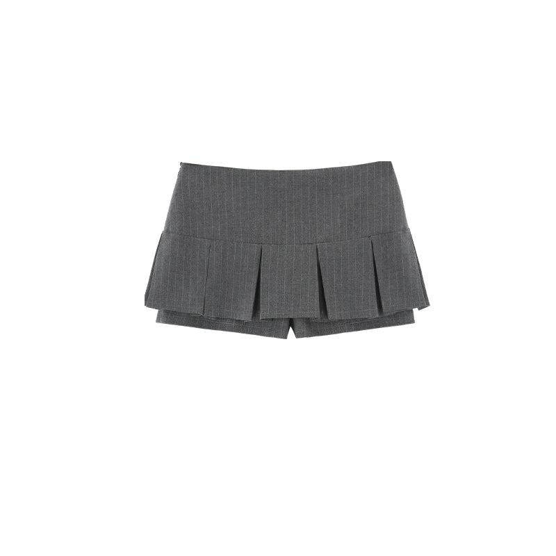 I-Line Low Waist Short Skirt