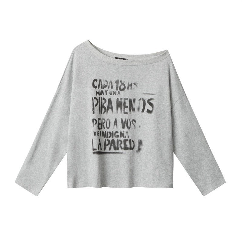 Casual Printed Off-Shoulder Top