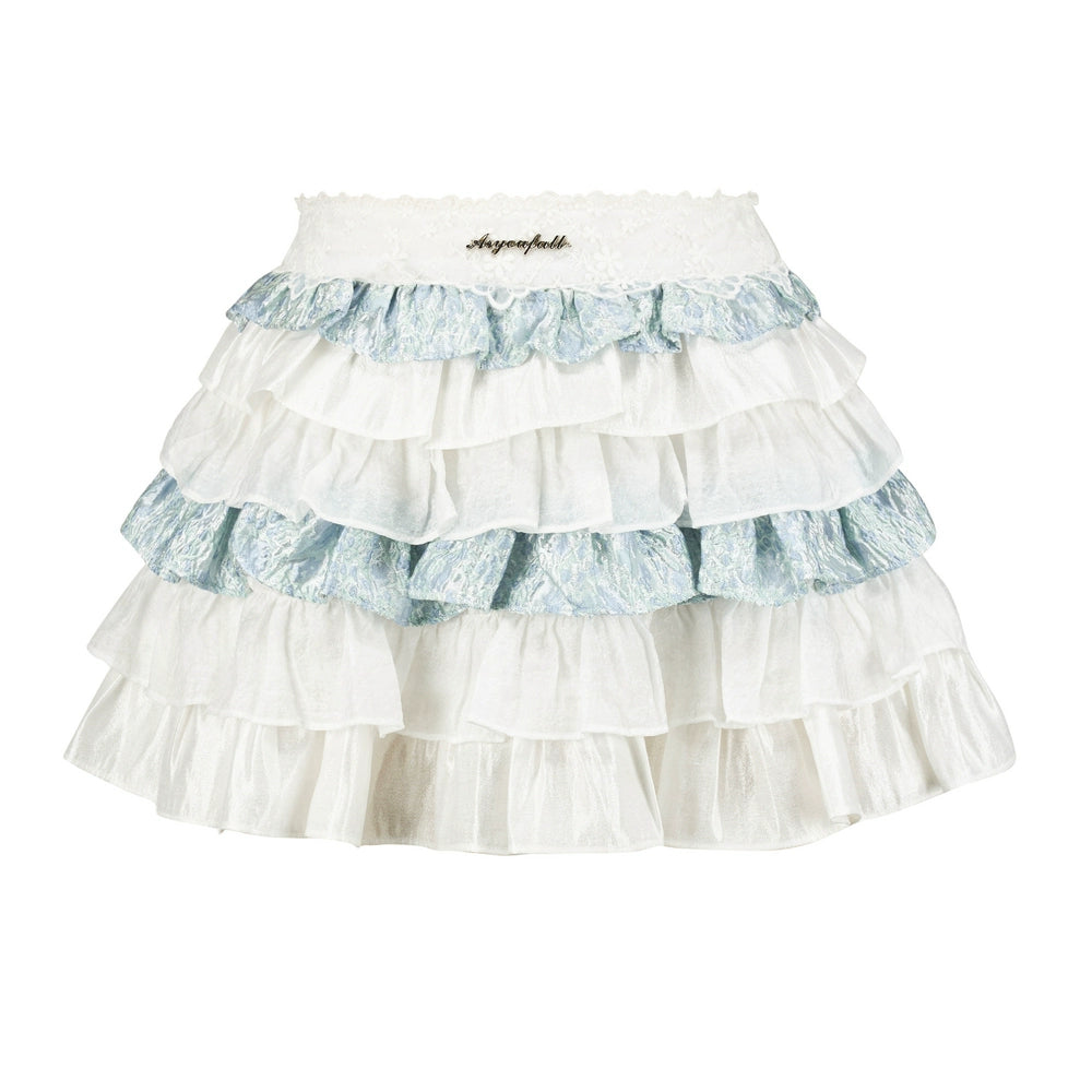 프렌치 자카르드 스커트