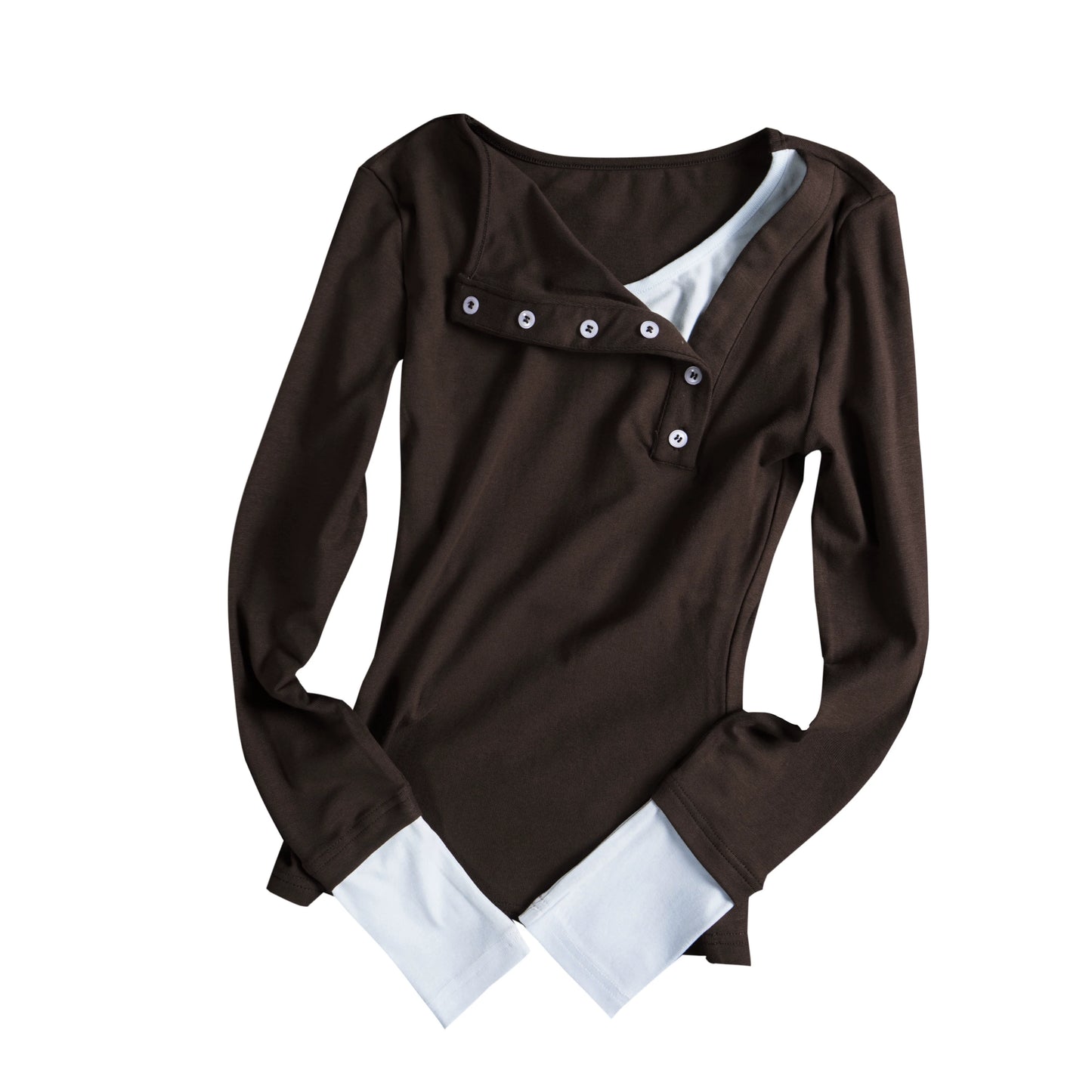 Haut deux pièces à faux empiècements de couleur