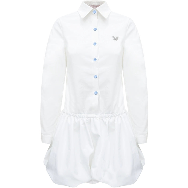 College Style Polo Collar Dress