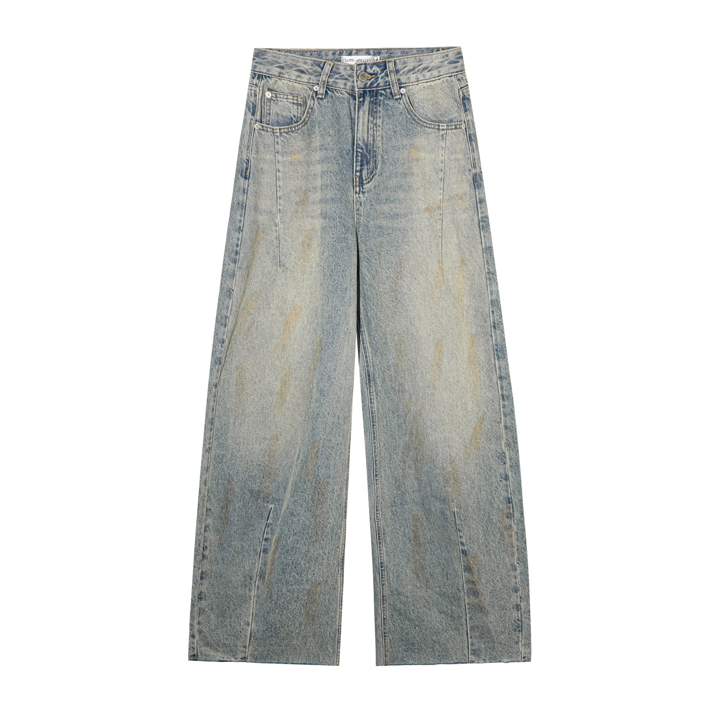 Vintage Washed Denim Pants