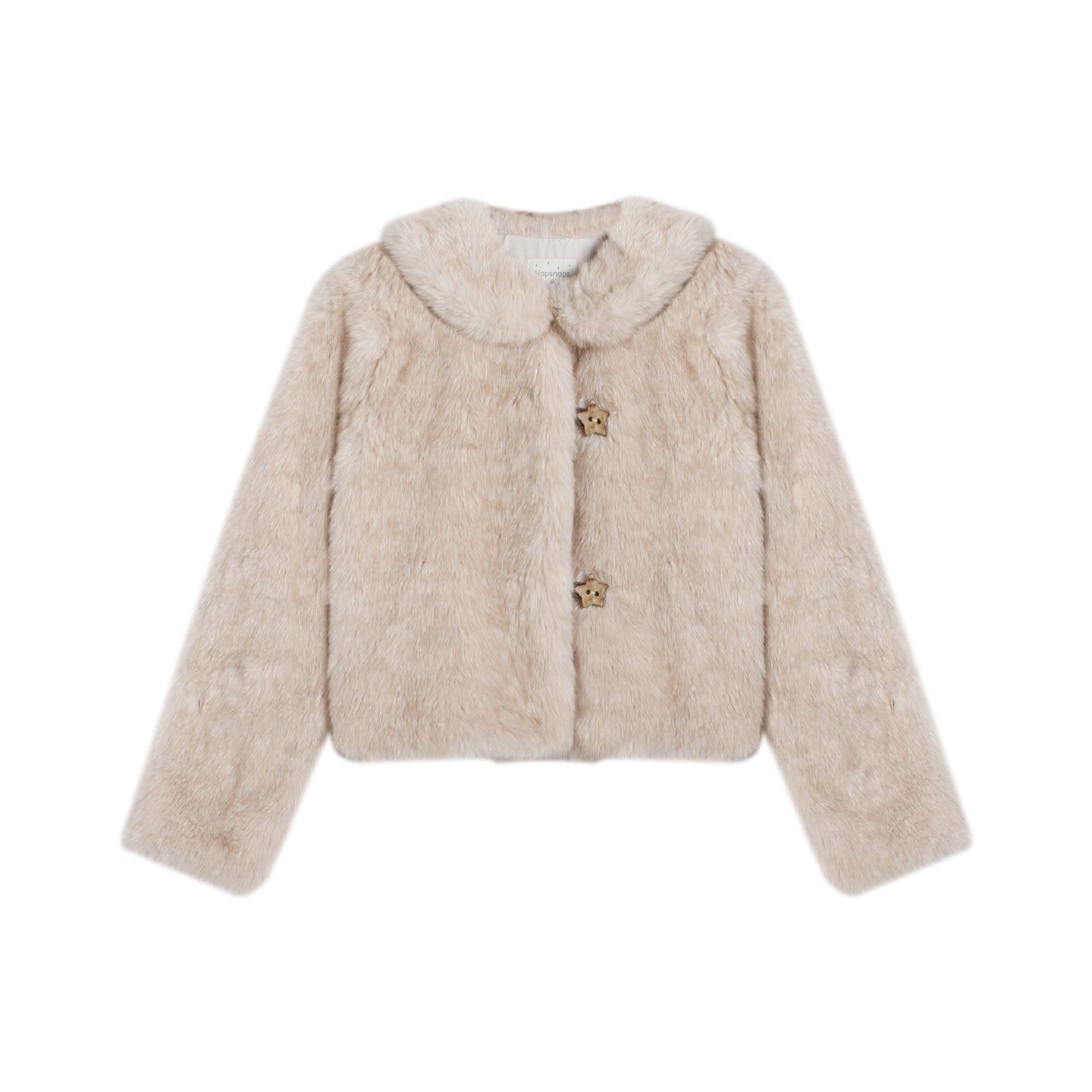 Faux Fur Doll Collar Jacket