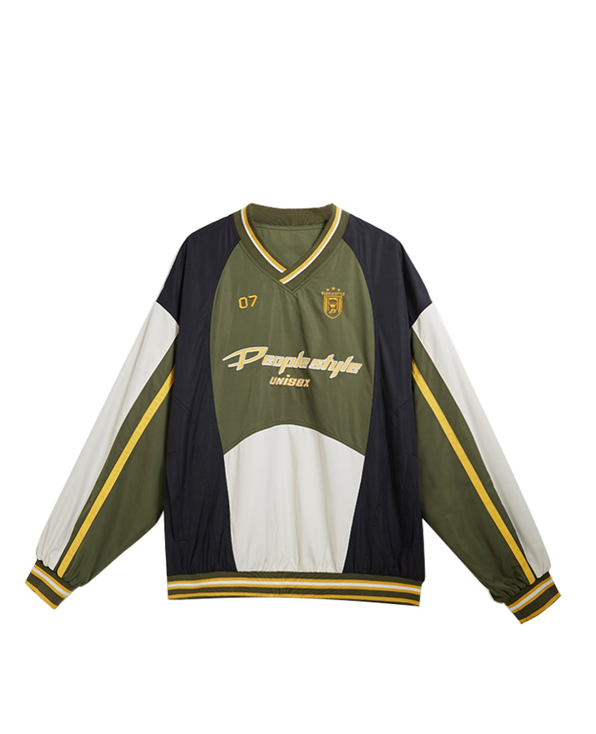 American retro sporty loose top