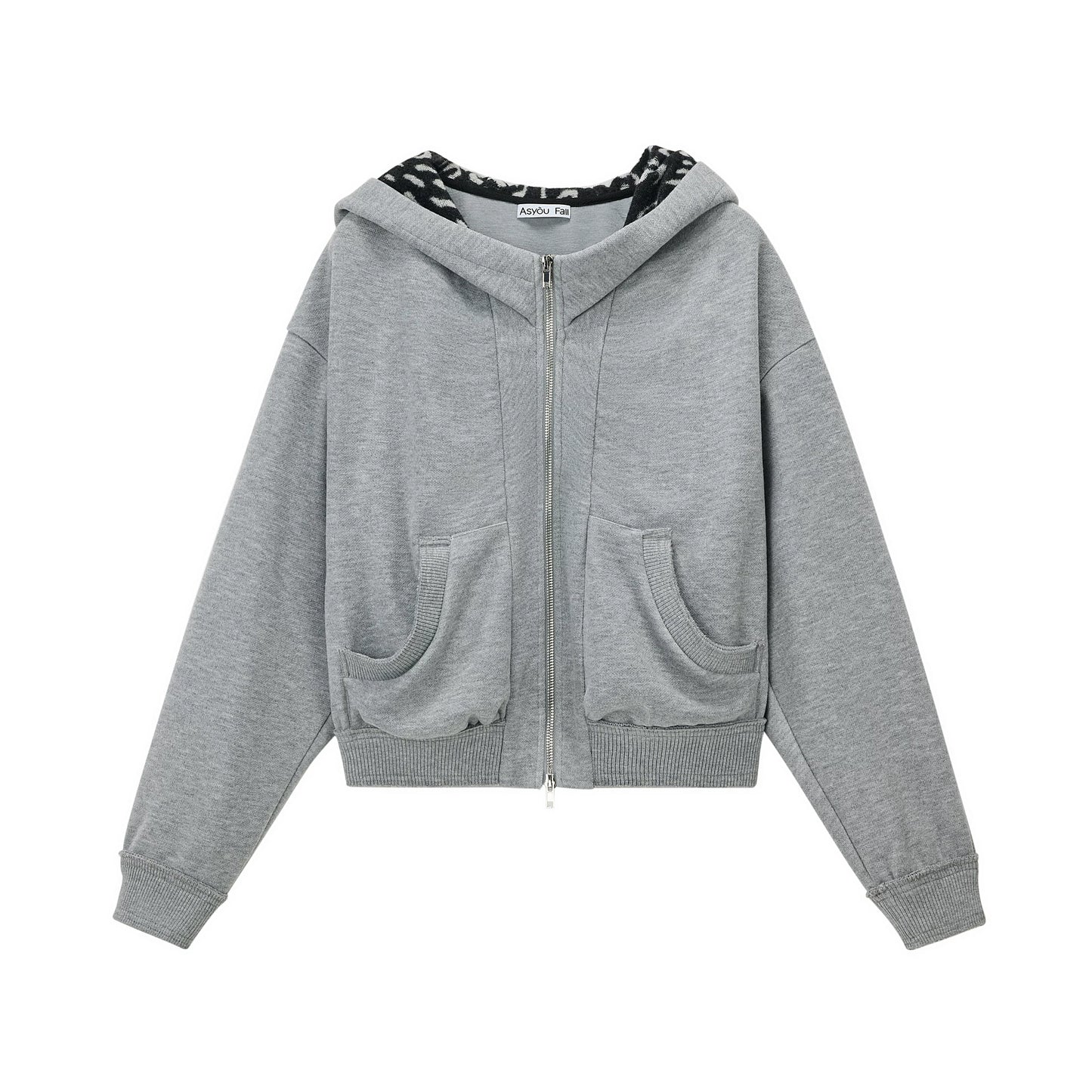 Leopard Print Hooded Jacket