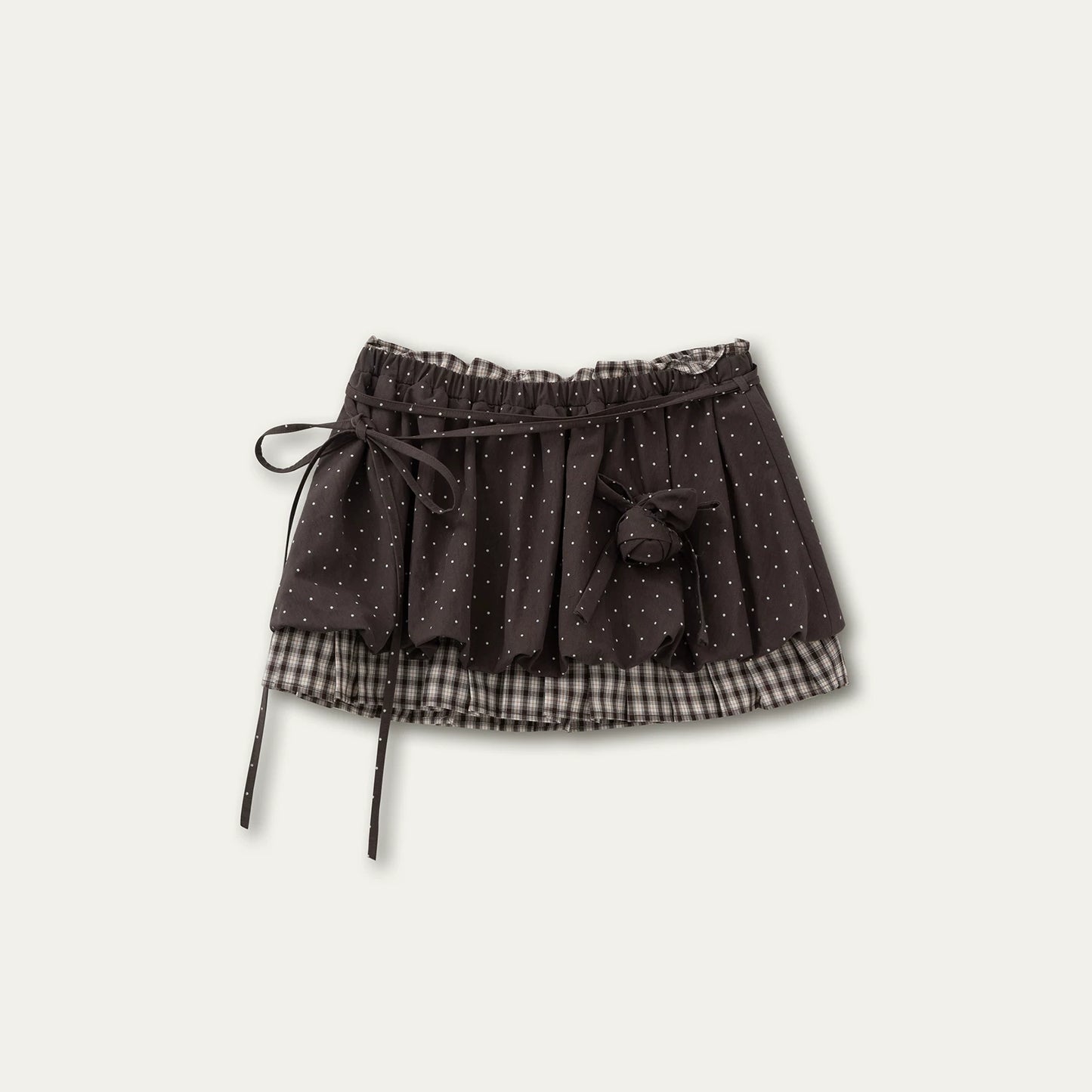 Orderly Wave Floral Skirt Set-Up