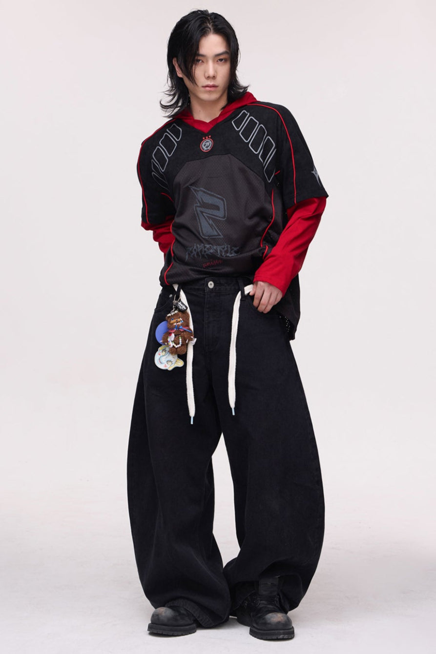 Pantalons scimitarre amples et polyvalents