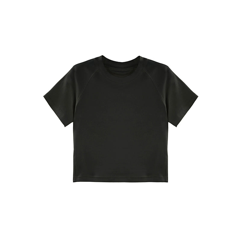Slim White Crop T-Shirt