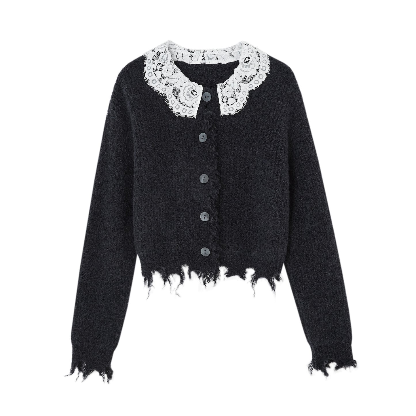 Lace Doll-Neck Top