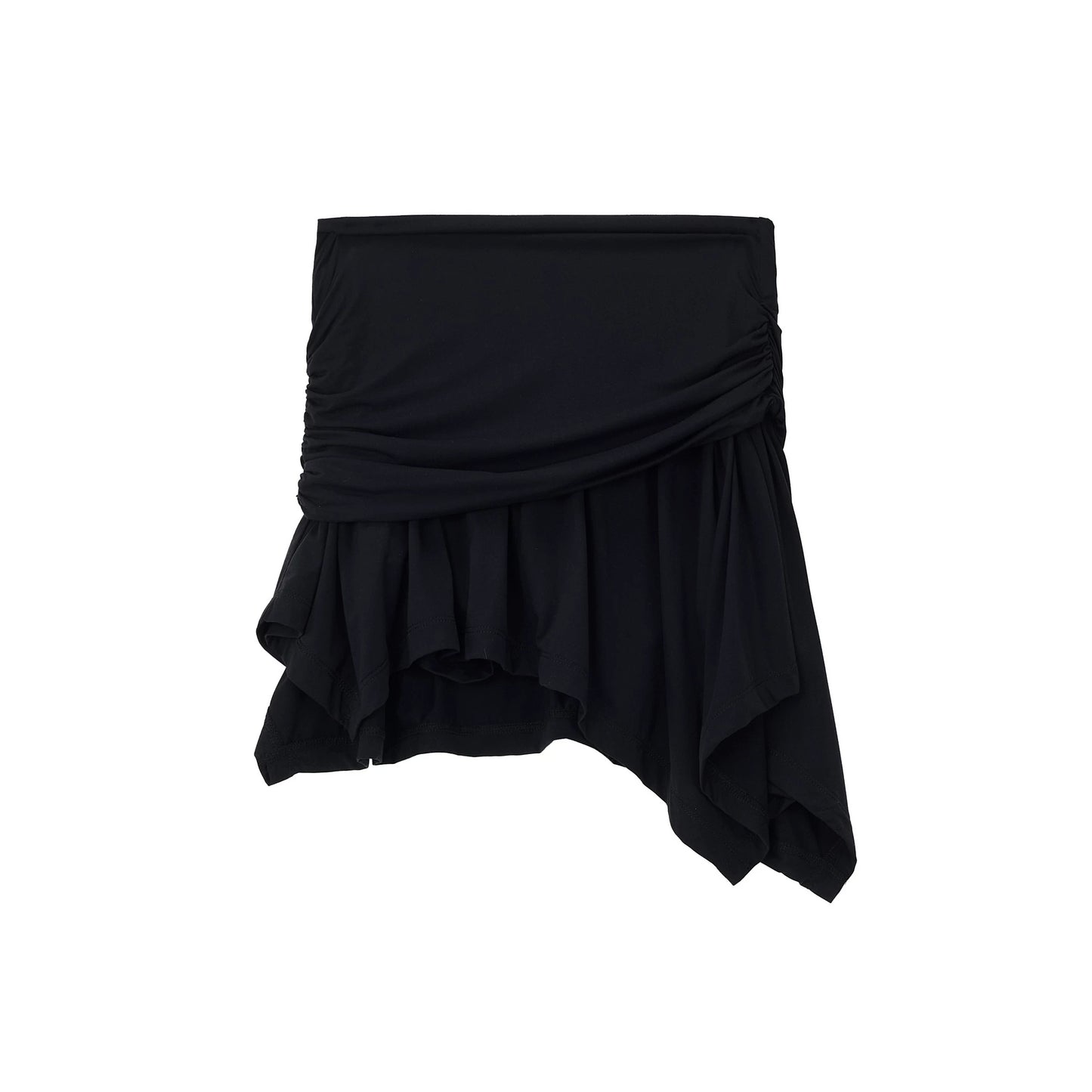 Elegant Black Soft Gauze Skirt