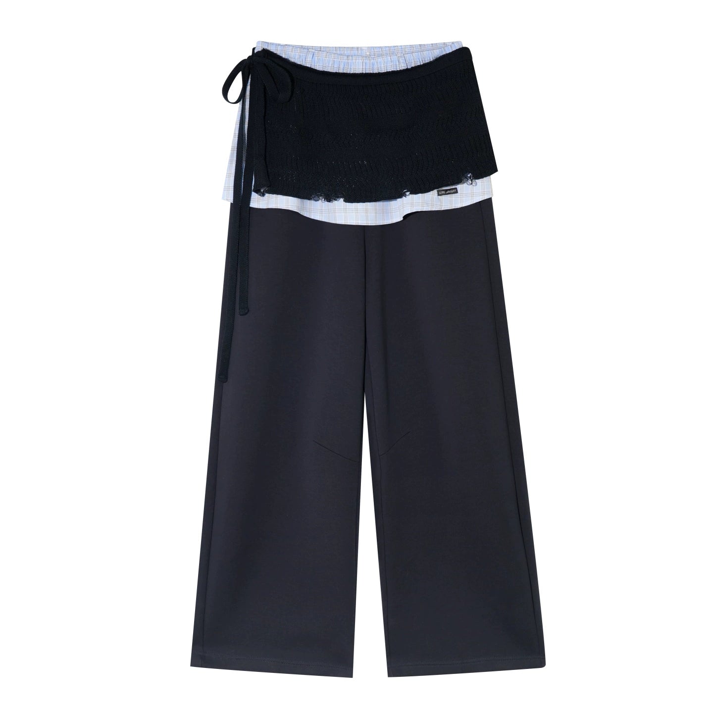 Plaid Patchwork Sweater Set-Up