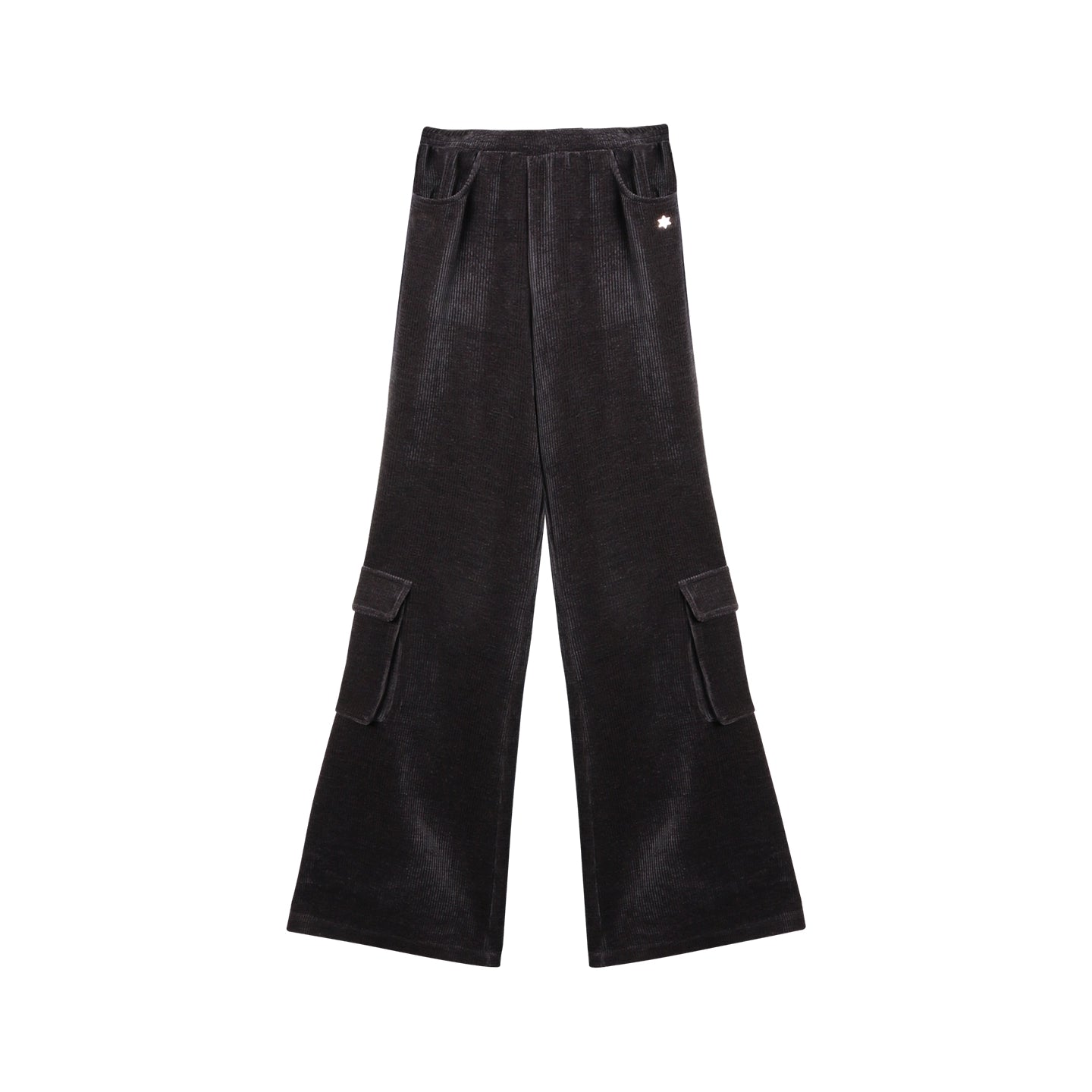 Chenille Slim Flared Pants