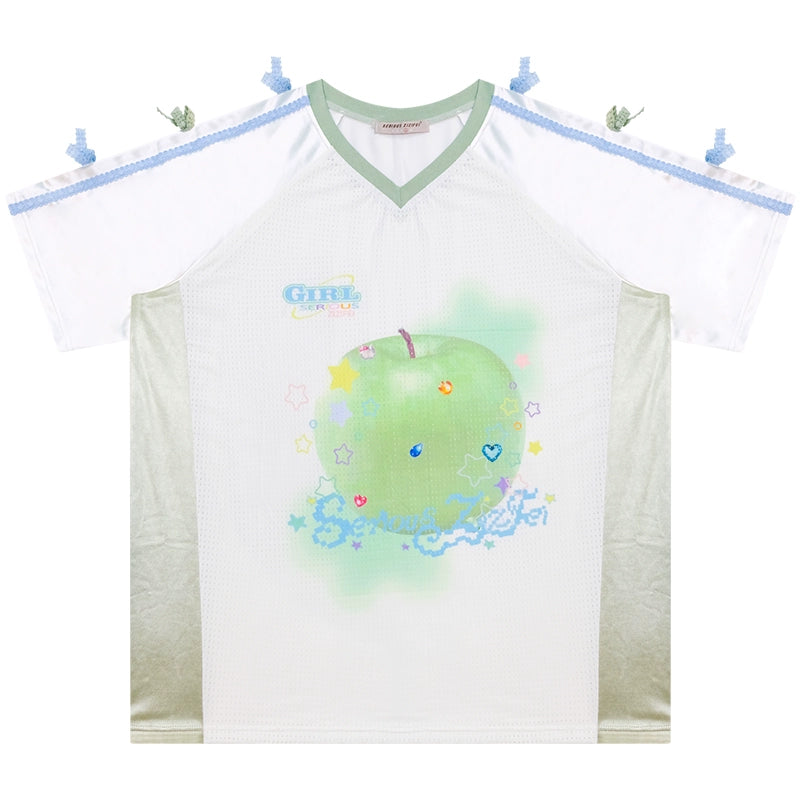 Summer Apple Print Tee